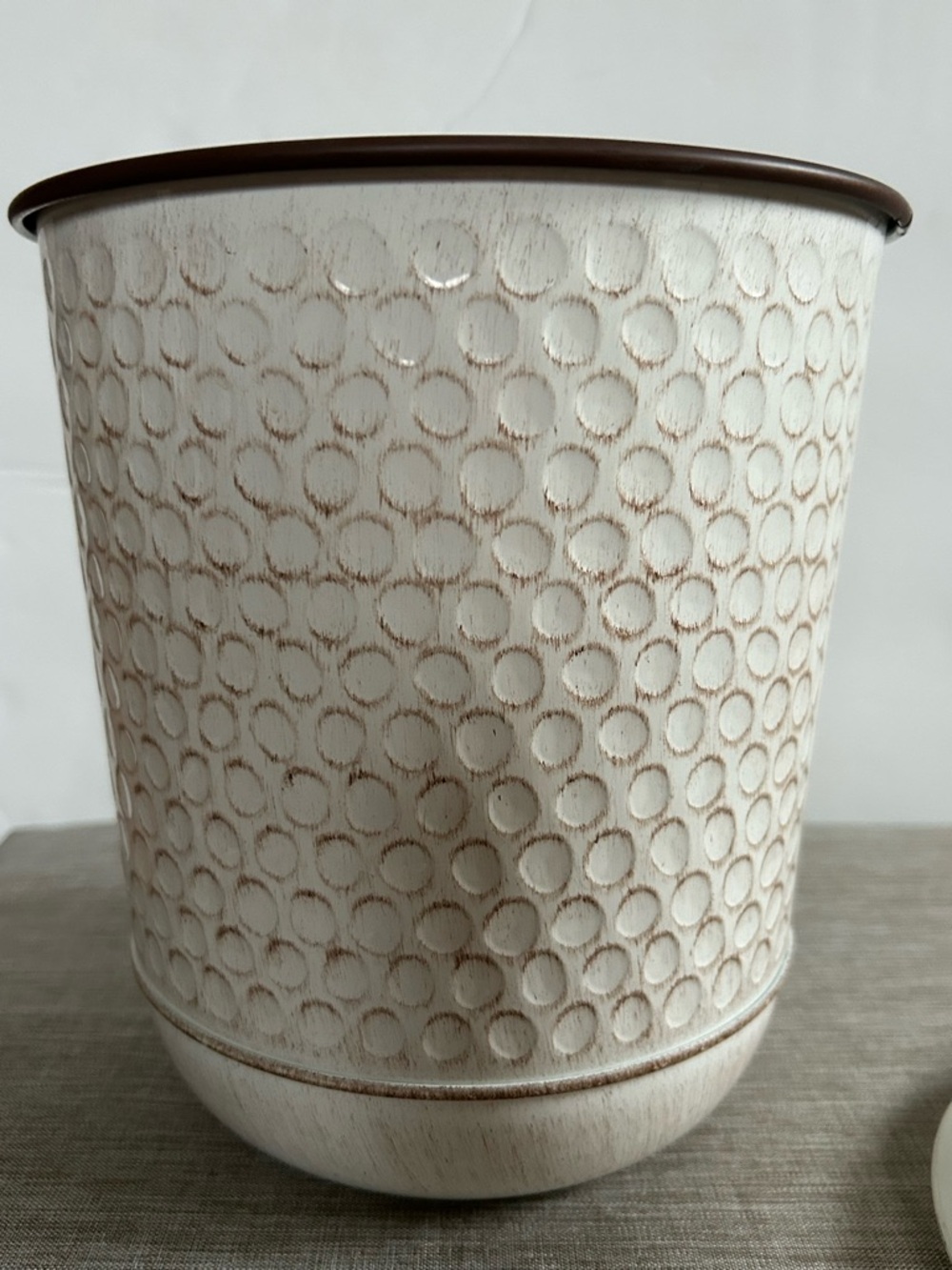 Better Homes And Gardens Antiqued White Galvanized Ice Bucket & Oval Tub - Picture 9 of 12